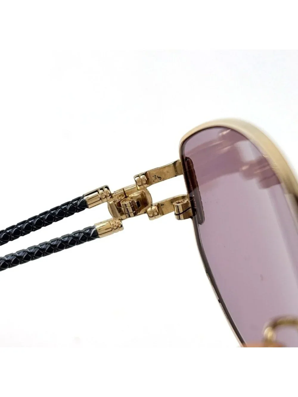 Saint Laurent Sunglasses Eyewear Metal Navy Gold